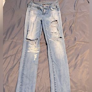 American eagle supper stretch skinny jeans. Size 0 regular.